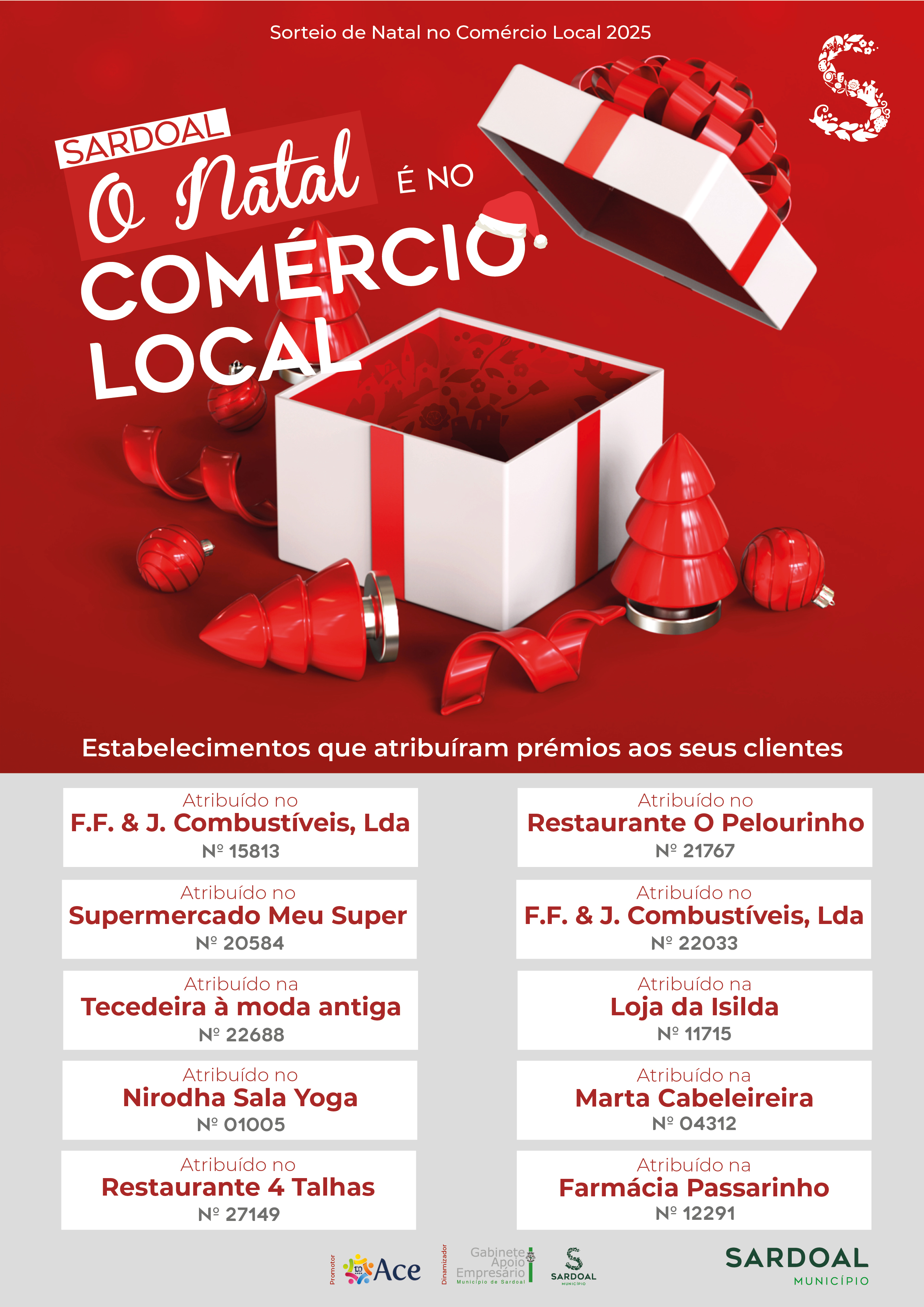 sorteio comercio local 2025 vencedores