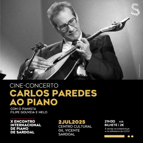 Cine-concerto Carlos Paredes ao Piano